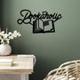 Wallity Book a Holic Escultura de Pared de Metal Negro